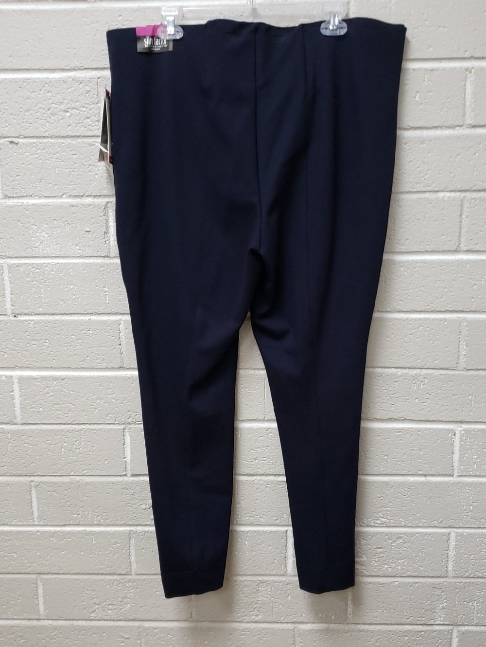 Women’s Navy Slim Ponte Knit Pants - Picture 7 of 7